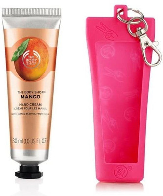 

The Body Shop Mango Hand Cream 30ML With Key Ring Hand Cream Holder Pink (Combo)(30)
