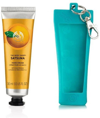 

The Body Shop Satsuma Hand Cream 30ML With Key Ring Hand Cream Holder Blue (Combo)(30)