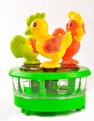 

Crazy Beam ROTATING CHICKEN WITH LIGHT AND MUSIC(Multicolor)