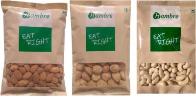 

Hambre Dry Fruit Combo, Almond+Apricot+Cashewnut, 750g, (250gx3), Pack of 3, Almonds, Apricots, Cashews(750 g, Pouch)