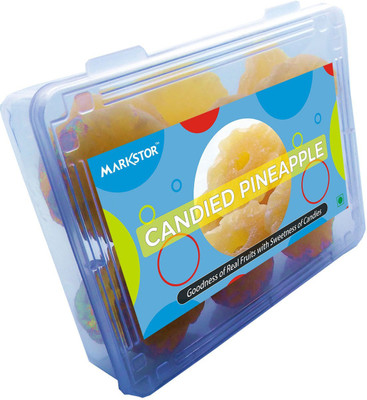 

Markstor Candied Pineapple (Dehydrated & Dried) Pineapple(400 g, Box)