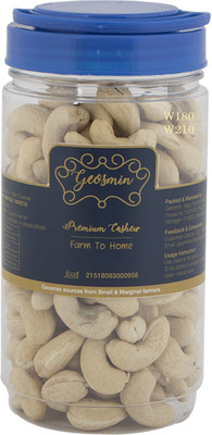 

GEOSMIN King of Cashew Super Premium Plain Grade W180 / W210 nuts Cashews(450 g, Mason Jar)