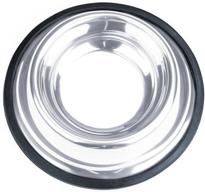 

UDAK Good Quality 500ml Capacity Silver Colour Dog Feeding Bowl Round Stainless Steel Pet Bowl(500 Silver)