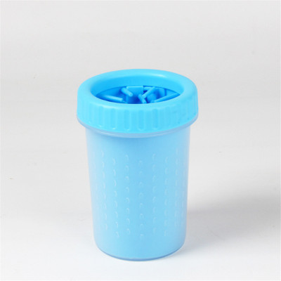 

Jholmaal Cats & Dogs Foot Washer Cup Cleaning Tools Soft Gentle Bristles for Muddy Feet (Blue Color-Small size) Pet Spa Kit