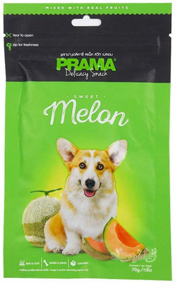 

Prama Fresh Meat Exotic Flavored Sweet Melon Chicken Dog Treat(70 g, Pack of 4)