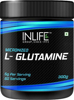 

Inlife Micronised L - Glutamine Powder Supplement, 300 grams – Unflavoured Glutamine(300 g, Unflavored)