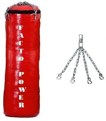 

FACTO POWER 4.5 FEET LONG , SRF - HEAVY MATERIAL , UNFILLED WITH CHAIN Hanging Bag(4.5, 1 kg)
