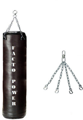 

FACTO POWER 4.5 FEET LONG, SRF-STANDARD MATERIAL, UNFILLED WITH CHAIN Hanging Bag(4.5, 1 kg)