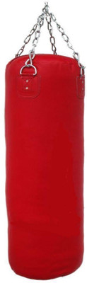 

FACTO POWER 4.5 Feet Length RED Color Unfilled Synthetic Leather Hanging Bag(Heavy, 2 kg)