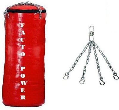 

FACTO POWER 2.5 FEET LONG , SRF - HEAVY MATERIAL , UNFILLED WITH CHAIN Hanging Bag(2.5, 1 kg)