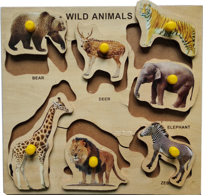 

WISSEN Economy Wooden Animal Learning puzzle(1 Pieces)