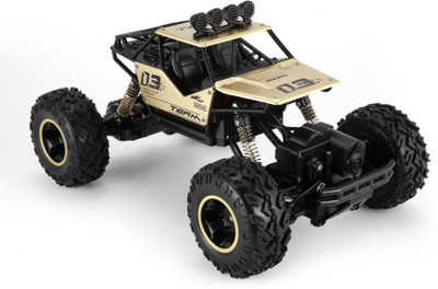 

TOYGALAXY FULL ALLOY BODY Rock Crawler 1:16 Scale 4WD 2.4 Ghz 4x4 Rally Racing Remote Control Car (RECHARGEABLE)(GOLDEN)