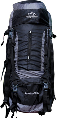 

Navyug Mountain 75 Black Hiking Backpack /Rucksack Bag (NYB2002RD) Rucksack - 75 L(Black)