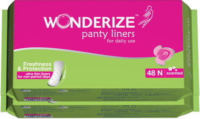 

Wonderize Panty Liners 48n - Combo of 2 Pantyliner(Pack of 2)
