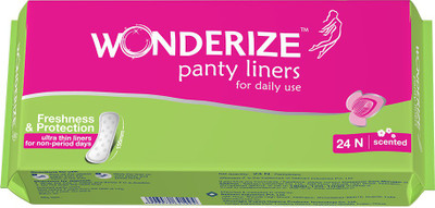 

Wonderize Panty Liners 24n Pantyliner(Pack of 24)