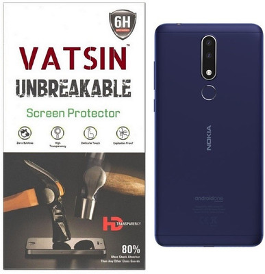 Vatsin Back Screen Guard for Nokia 3.1 Plus(Pack of 1)