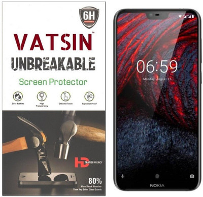 Vatsin Screen Guard for Nokia 5.1 Plus(Pack of 1)