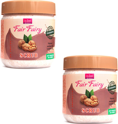 

Vi-John Fair & Fairy Scrub Pack of 2pc (Get result in a week) Walnut extract & Vitamin-E Scrub(1000)