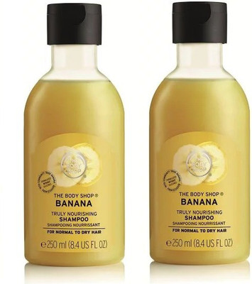 

The Body Shop Banana Truly Nourishing Shampoo Combo (250ML+250ML Pack Of Two)(500)