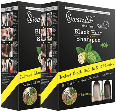 

Swarzstar Black color shampoo 10 pouch in 2 box(125)