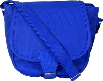 

VISHESH COLLECTIONS Girls Evening/Party, Casual Blue PU Sling Bag