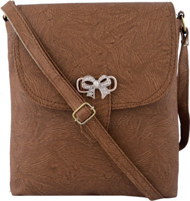 

VISHESH COLLECTIONS Women Evening/Party, Casual Khaki PU Sling Bag