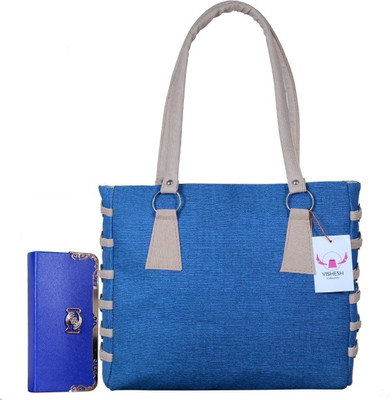 

VISHESH COLLECTIONS Women Evening/Party, Casual Blue PU Hand-held Bag