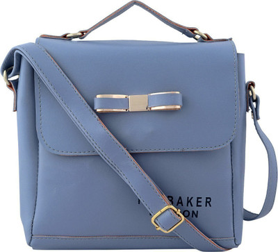 

VISHESH COLLECTIONS Women Casual Blue PU Sling Bag