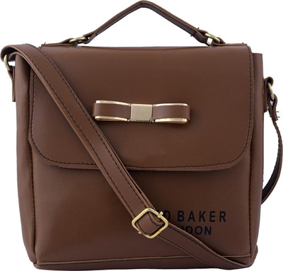 

VISHESH COLLECTIONS Women Evening/Party, Casual Brown PU Sling Bag