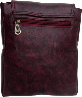 

Filora Women Casual Maroon PU Sling Bag