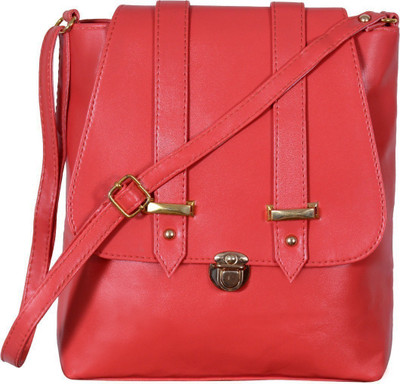 

VISHESH COLLECTIONS Women Evening/Party, Casual Red PU Shoulder Bag