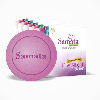 

Samata Lavender Handmade Bath Soap Combo Pack (5)(100 g, Pack of 5)