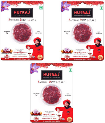 

Nutraj Saffron Blister Pack 3g (3 X 1g) (Iso 3632 Cat-1)(3 x 1 g)