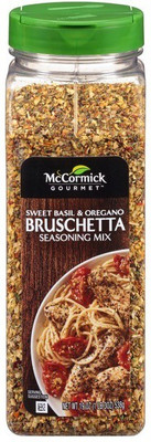 

McCormick Gourmet Bruschetta Sweet Basil & Oregano Seasoning Mix, 19 oz(538 g)