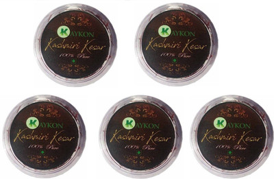 

kaykon Pure Kashmiri Kesar Premium Quality Saffron 2-4 cm Long Thread -5GM #Beston(5 x 1 g)
