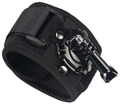 

akshar Pithadai Hand Wrist Strap Mount with 360 Degree Rotation Camera Grip Black Adjustable for Yi, SJCAM & GoPro HD Hero Cameras Strap(Black)