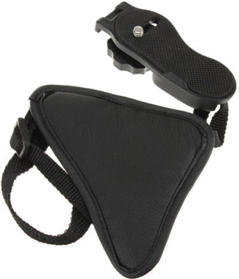 

akshar Magideal PU Leather Wrist Hand Grip Wrist Strap for SLR DSLR Camera Strap(Black)