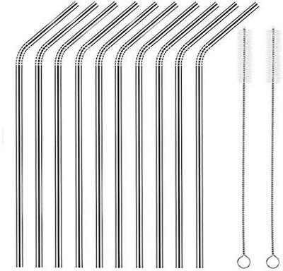 

Expresso Bent Drinking Straw(Silver, Pack of 10)