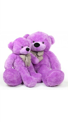 

Mrbear Cute bootsy Purple 122 Cm 4 feet Huggable And Loveable For Gift To Someone Special Teddy Bear - 122 cm(Purple) - 122 cm(Purple)