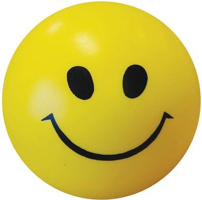 

SR & SONS Stress and Tension Reliever Smiley Balls - 5 cm(Yellow)