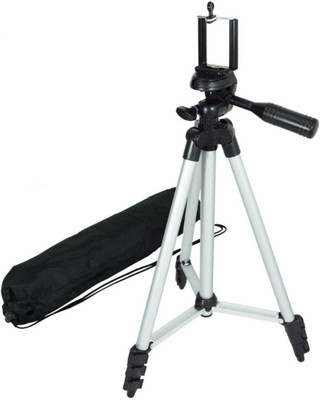 

LIFEMUSIC Tripod-3110 Portable Tripod(Silver, Black, Supports Up to 1500 g)