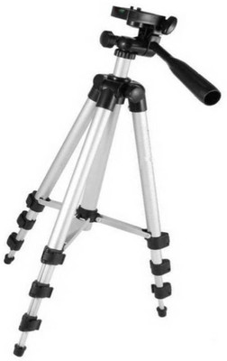 

CALLIE 3110 Tripod for Mobile and camera easy to Height Adjustment Have Good Hold Tripod(Silver, Black, Supports Up to 500 g)