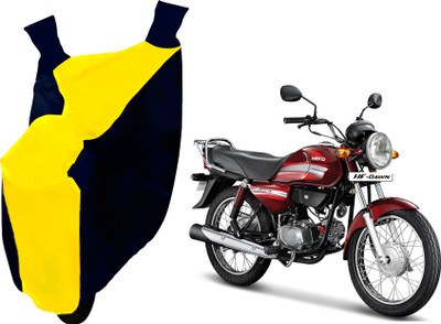 AUTO PEARL Two Wheeler Cover for Hero(HF Dawn, Yellow, Blue)
