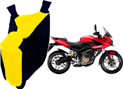 AUTO PEARL Two Wheeler Cover for Bajaj(Pulsar 200 NS DTS-i, Yellow, Blue)