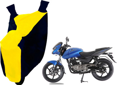 AUTO PEARL Two Wheeler Cover for Bajaj(Pulsar 180 DTS-i, Yellow, Blue)