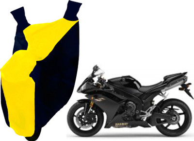 AUTO PEARL Two Wheeler Cover for Yamaha(YZF R1, Yellow, Blue)
