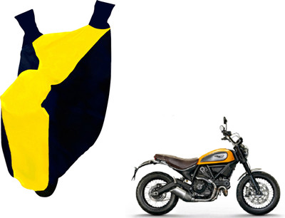 AUTO PEARL Two Wheeler Cover for Ducati(Scrambler, Yellow, Blue)