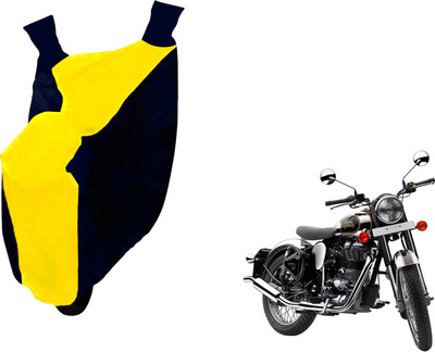 AUTO PEARL Two Wheeler Cover for Royal Enfield(Classic Chrome, Yellow, Blue)
