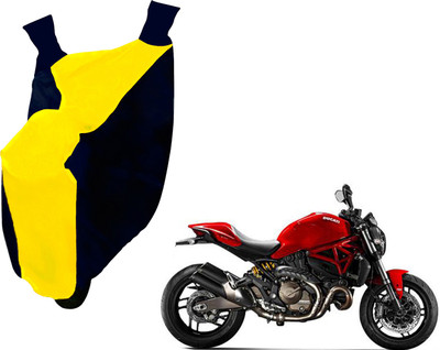 AUTO PEARL Two Wheeler Cover for Ducati(Monster 821, Yellow, Blue)