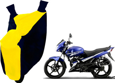 AUTO PEARL Two Wheeler Cover for Yamaha(Gladiator, Yellow, Blue)